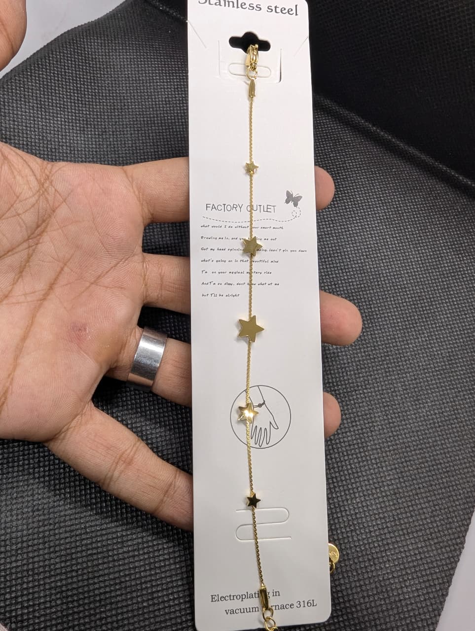 Golden Star Charm Bracelet